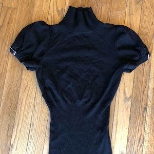 Express black shirtsleeved turtleneck T